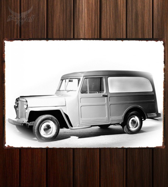 Металлическая табличка Willys Jeep Wagon Panel Delivery Металлическая табличка Willys Jeep Wagon Panel Delivery